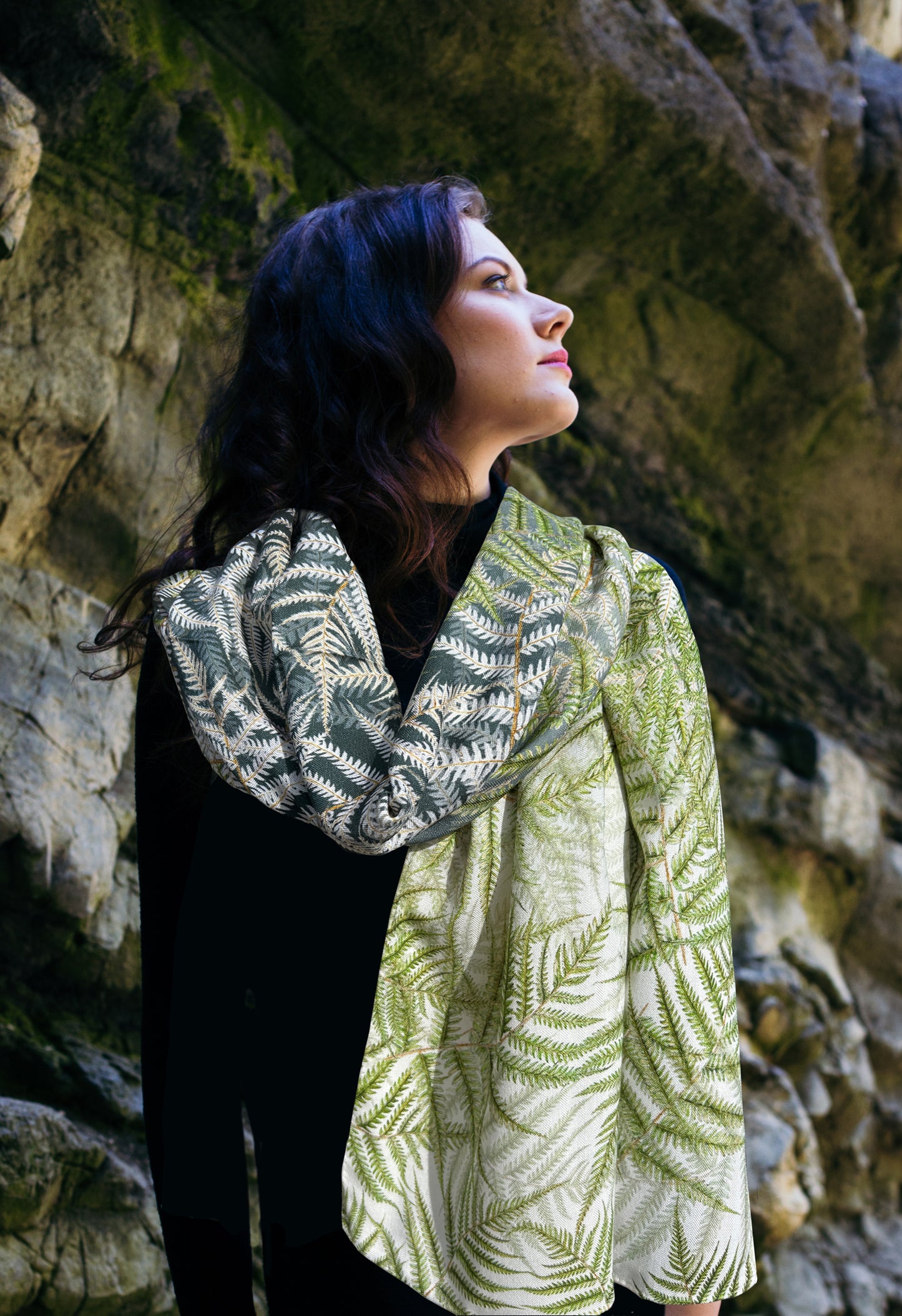 Fern Wool & Silk Scarf
