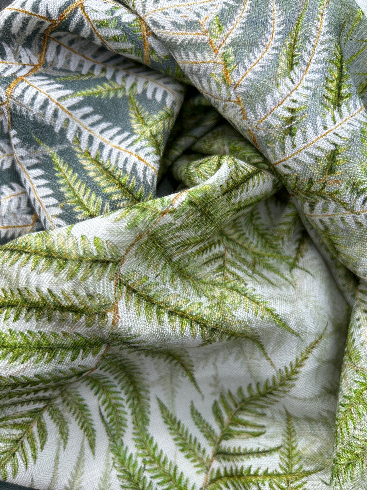 Fern Wool & Silk Scarf